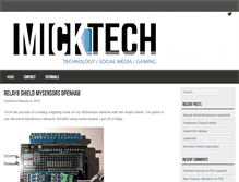 Tablet Screenshot of micktech.com